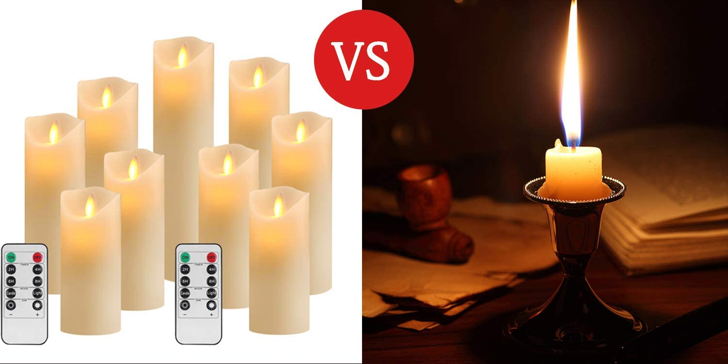 OSHINE Flameless Candles 9 pack LED Lights